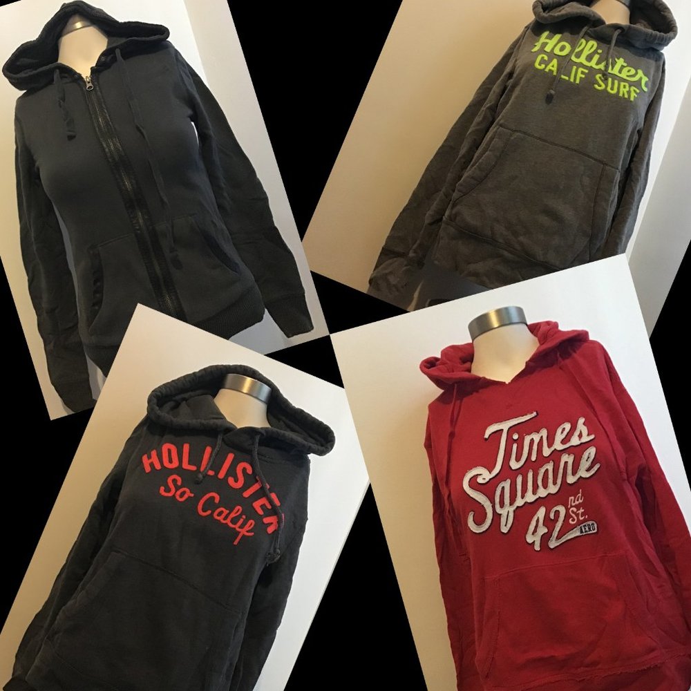4 piece Hollister & Aeropostale hoodie lot